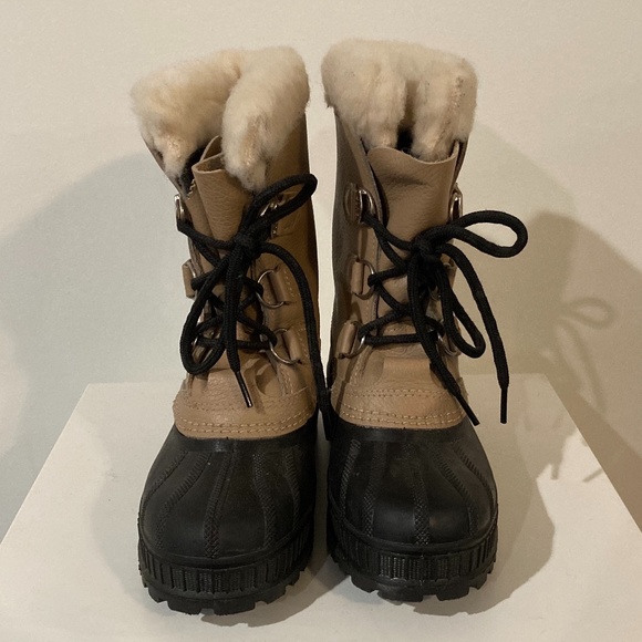 Sorel Leather Winter Boots - Tan and Black main image 6